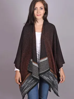 Poncho Fééries - Fabriqué en France - Marron