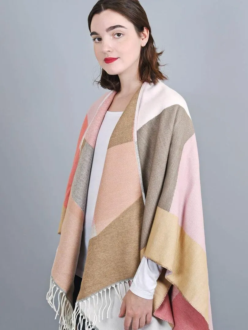 Poncho Wela - Fabriqué en France - Beige