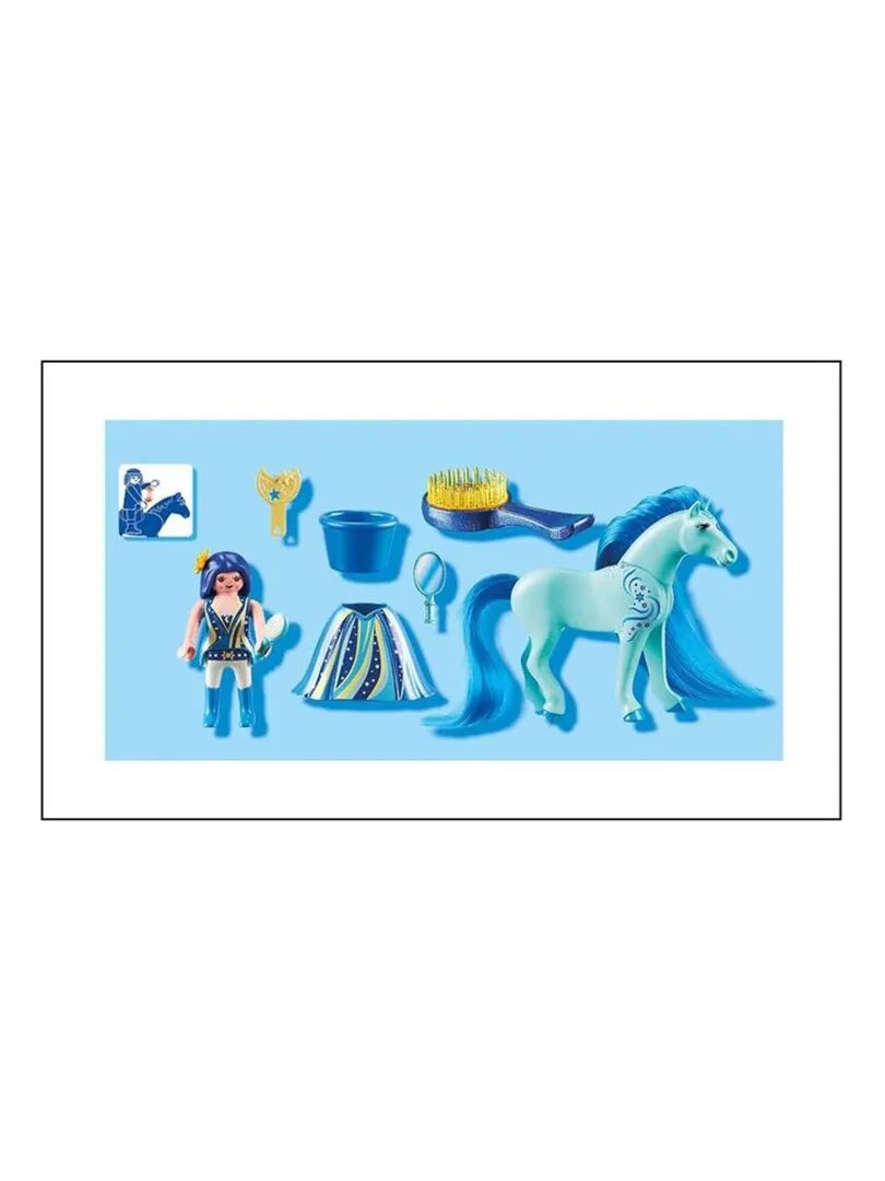 Princesses - Princesse Bleuet avec cheval à coiffer - N/A