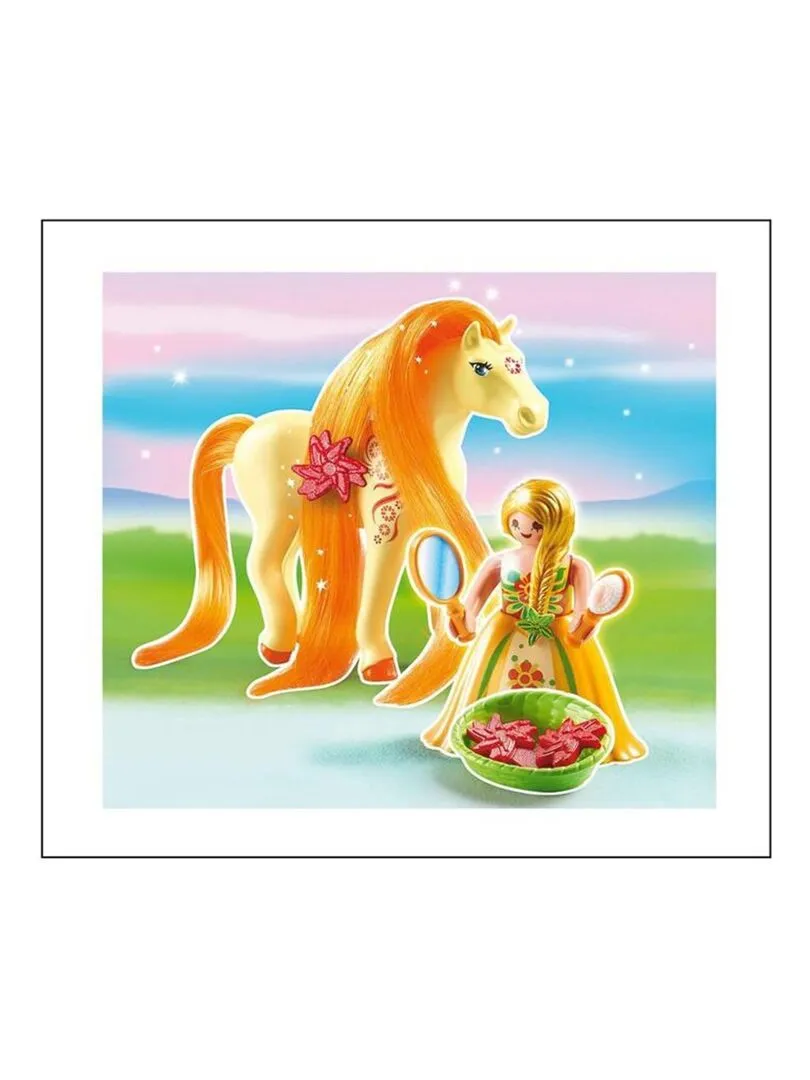 Princesses - Princesse Mimosa avec cheval à coiffer - N/A