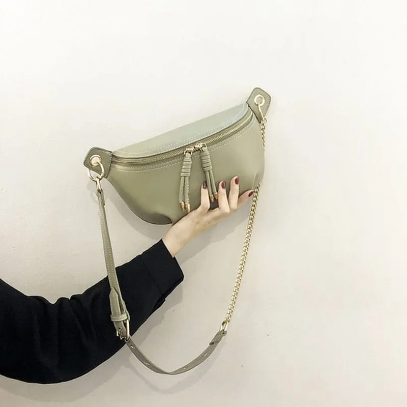 Rianna - Sac en cuir pour femme Banana