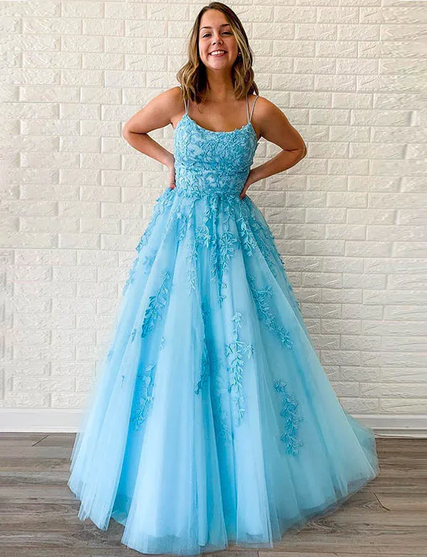 Robe de Bal Longue Princesse avec Broderie