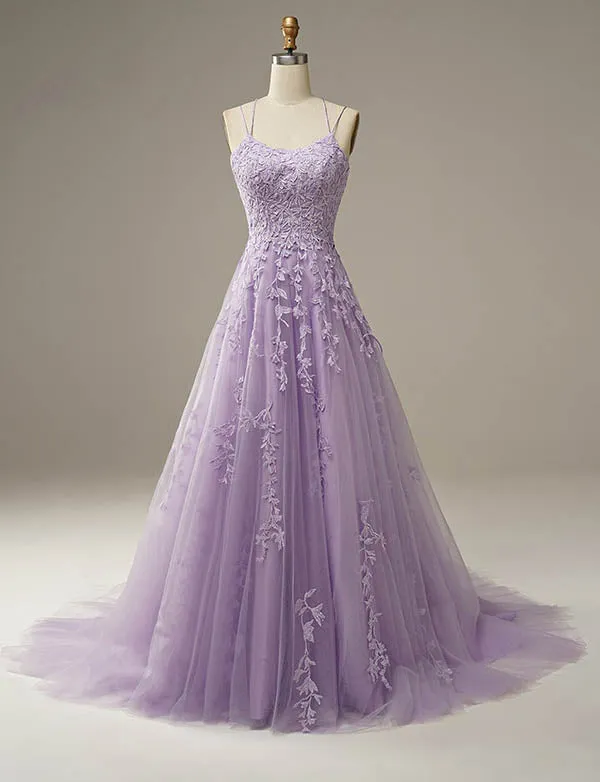 Robe de Bal Longue Princesse avec Broderie