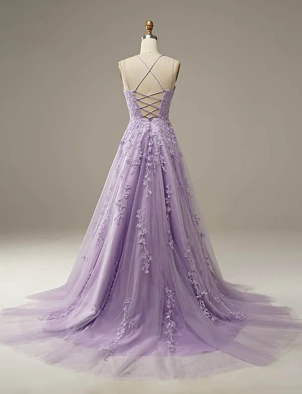 Robe de Bal Longue Princesse avec Broderie