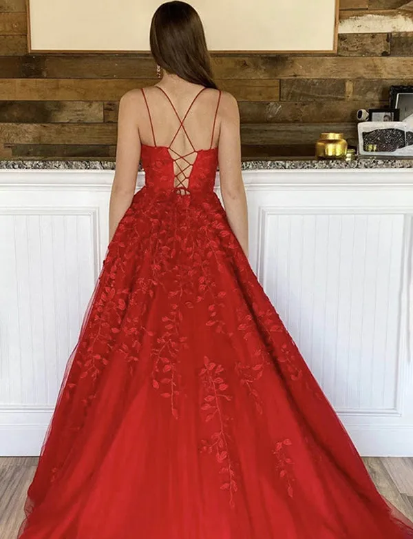 Robe de Bal Longue Princesse avec Broderie