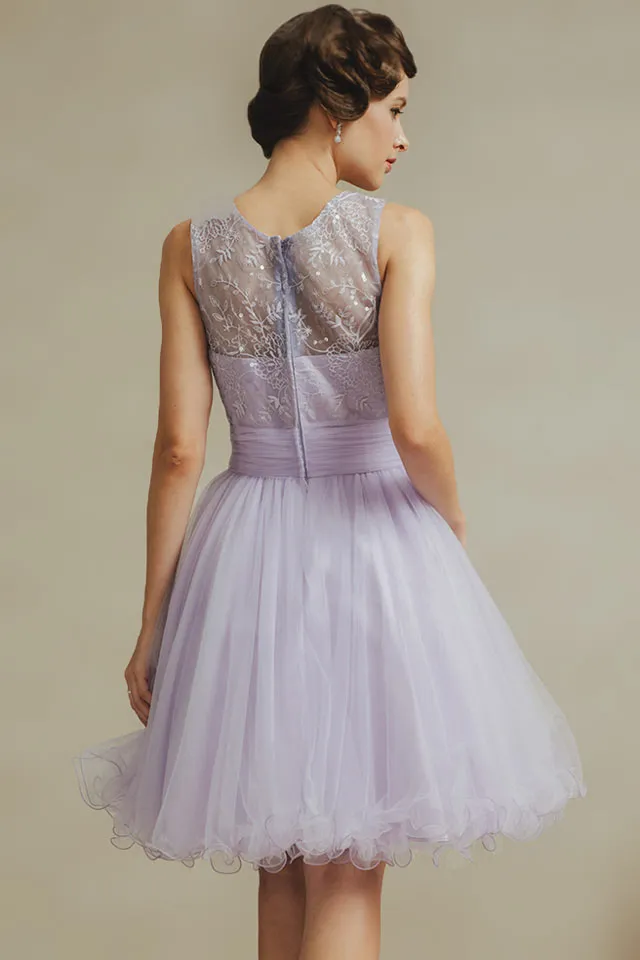 Robe de bal tutu courte en tulle effet simple & douce