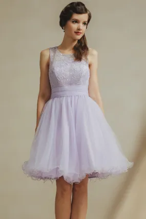 Robe de bal tutu courte en tulle effet simple & douce