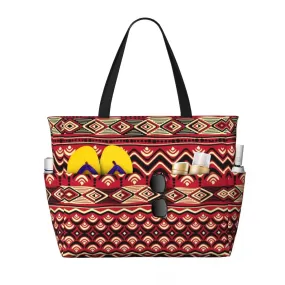 Sac Cabas Africain Rouge