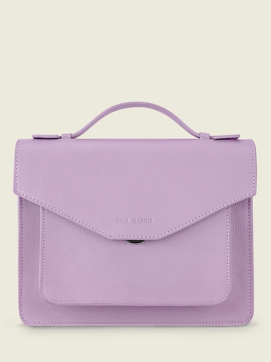 SAC À MAIN CUIR VIOLET FEMME Simone Pastel - Lilas