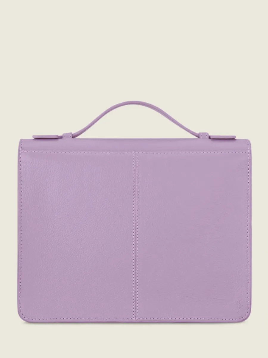 SAC À MAIN CUIR VIOLET FEMME Simone Pastel - Lilas