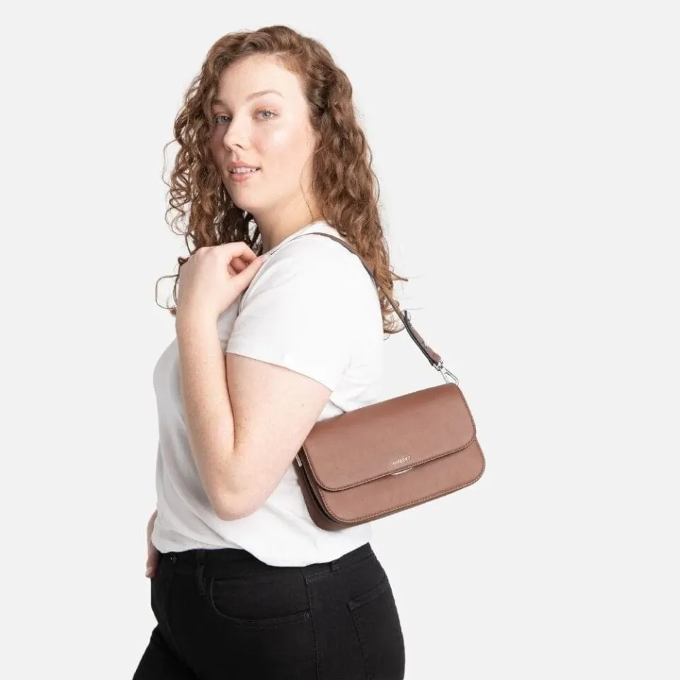 Sac à main 3-en-1 Le Rory en cuir vegan Brun