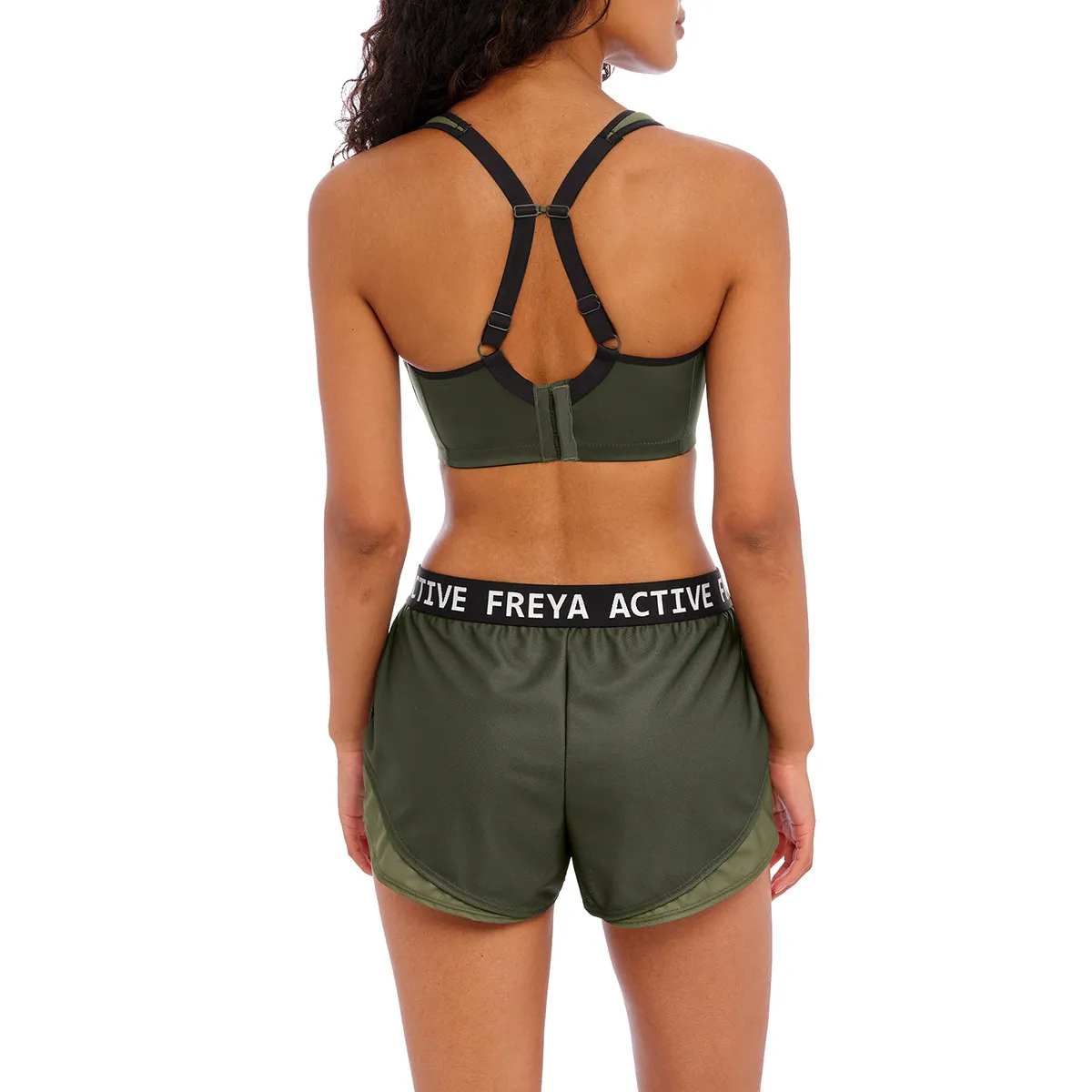 Short de sport Player khaki de Freya Active