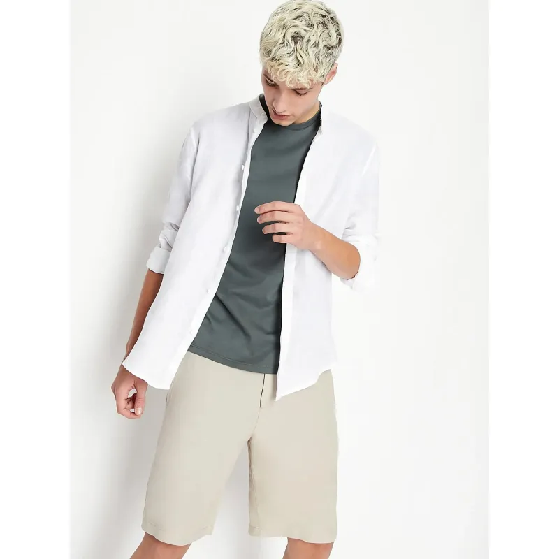 Short en lin beige homme - Armani Exchange | wimod