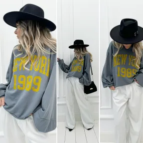 Sweat “NEW YORK” gris