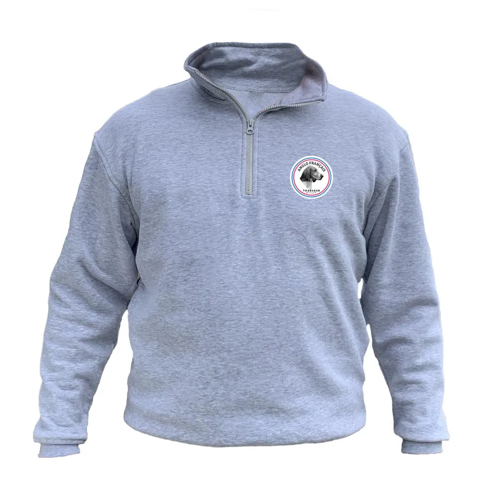 Sweat de chasse Col Zip – Ecusson Anglo Français