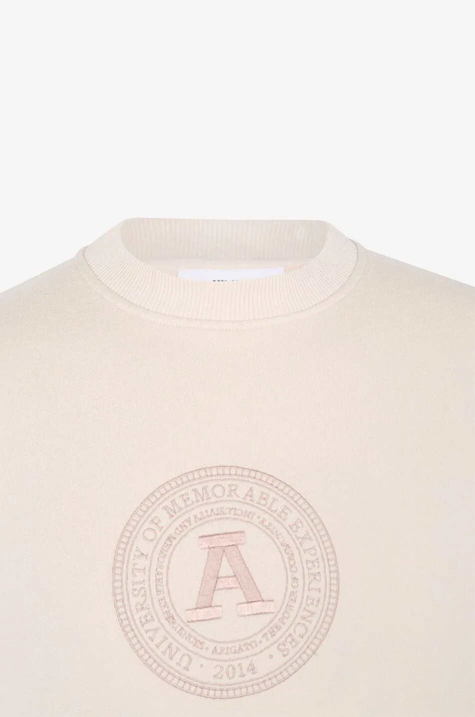 Sweat-shirt col rond en coton biologique Arigato Crest