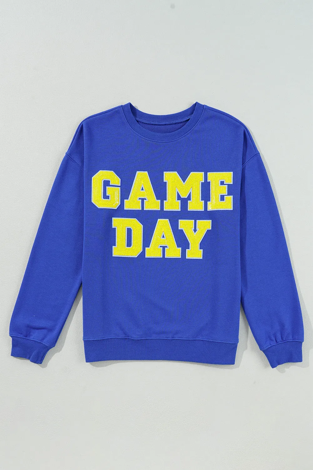 Sweat-shirt graphique à col ras du cou Game Day bleu foncé