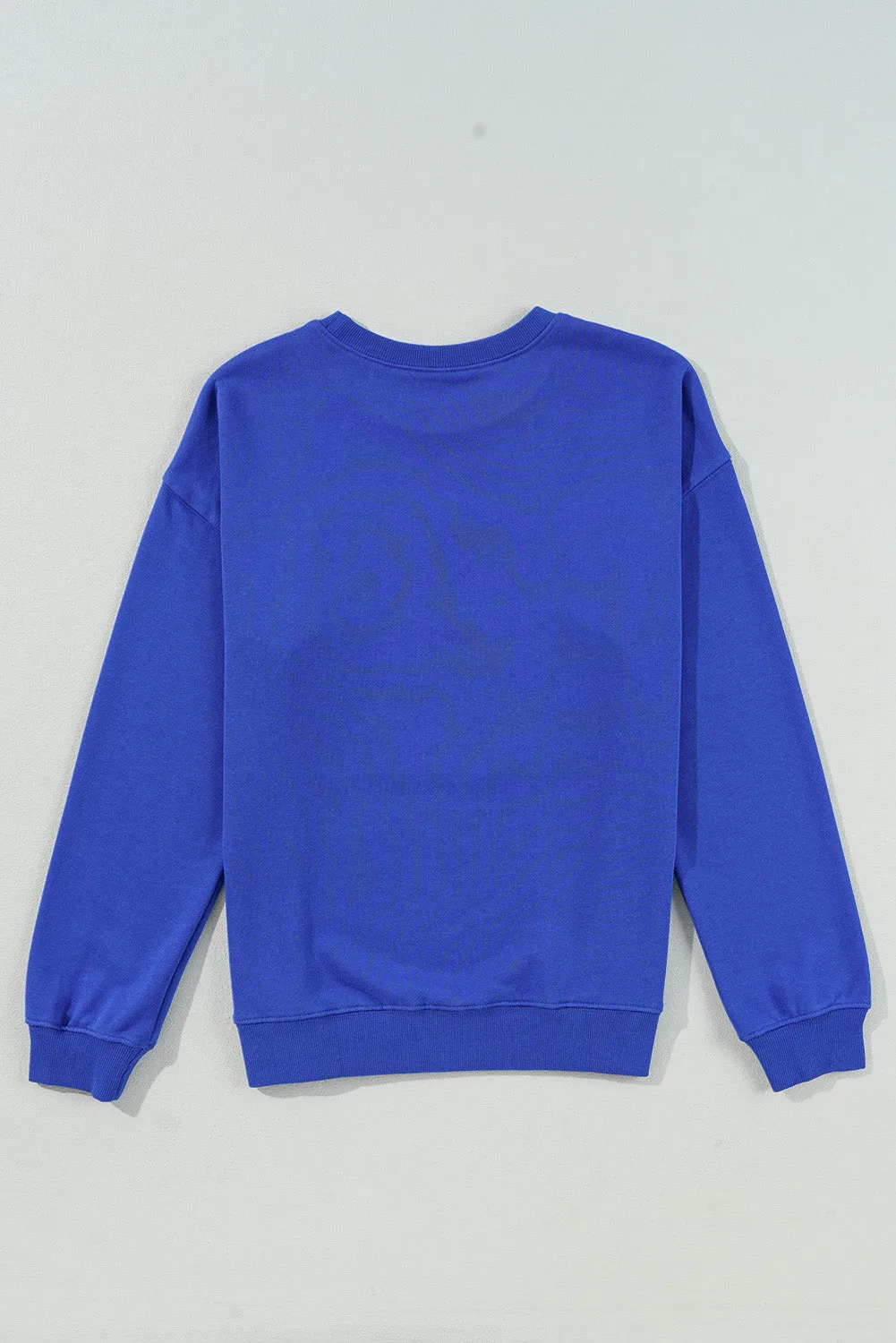 Sweat-shirt graphique à col ras du cou Game Day bleu foncé