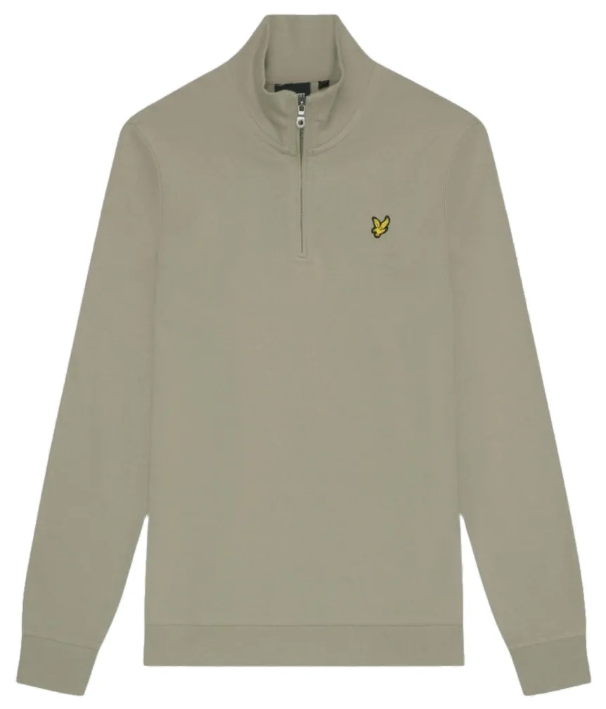 sweat-shirt homme  lylesc loopback quarter zip sweat