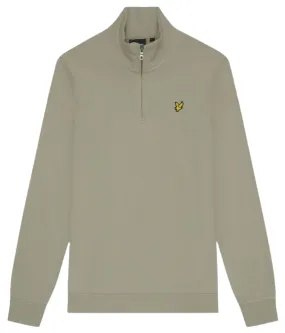 sweat-shirt homme  lylesc loopback quarter zip sweat