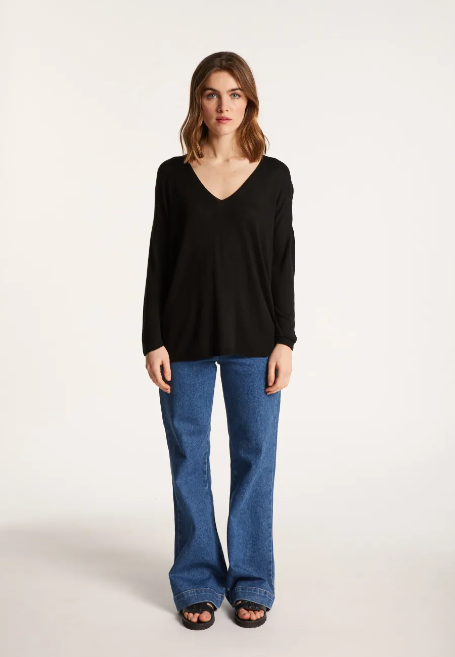 T-shirt ample en viscose et soie - Nahla