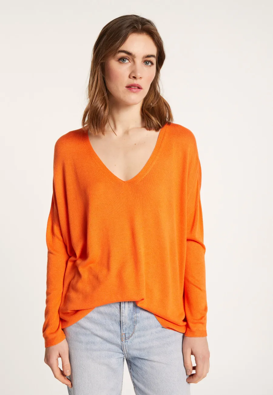 T-shirt ample en viscose et soie - Nahla