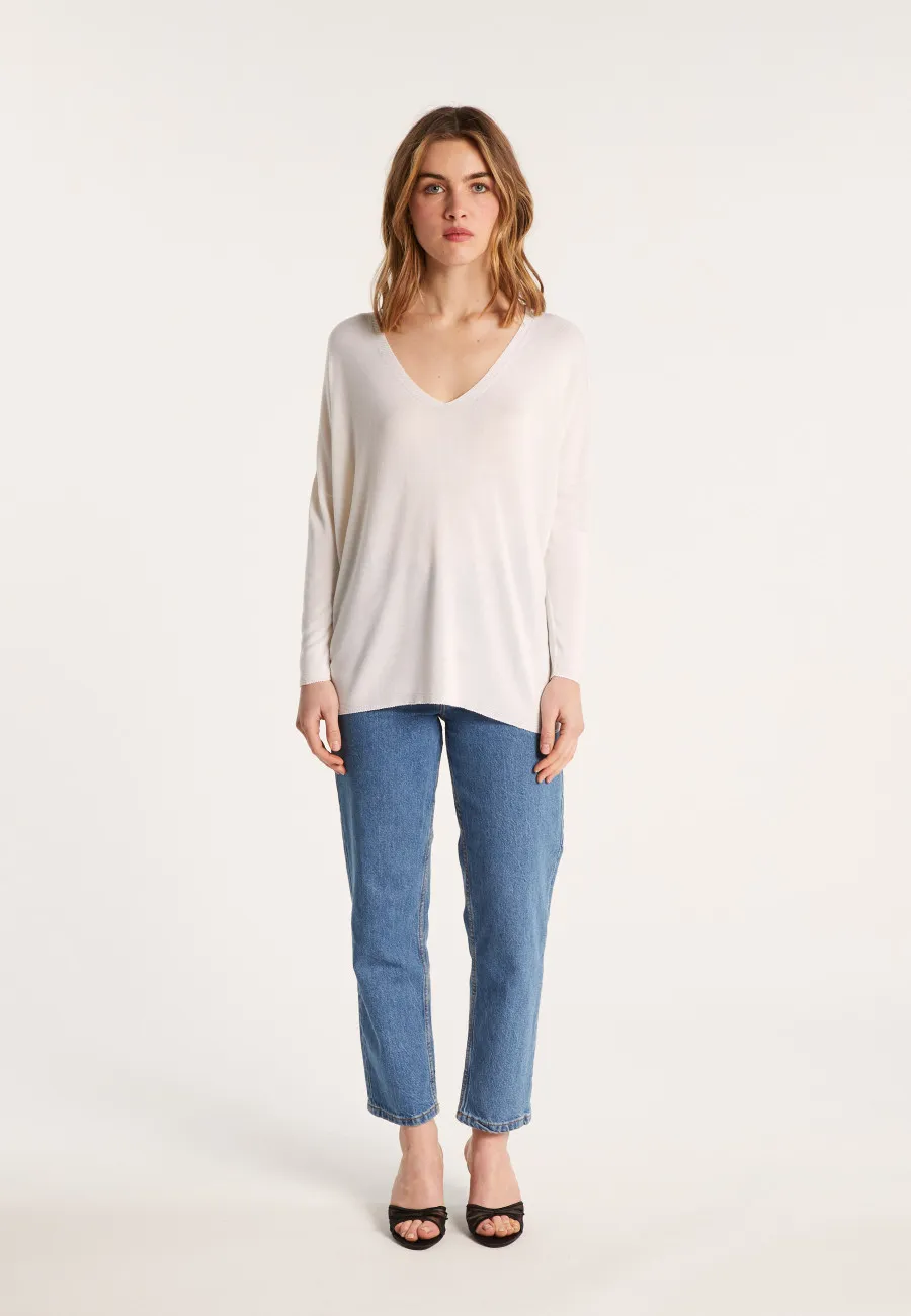 T-shirt ample en viscose et soie - Nahla