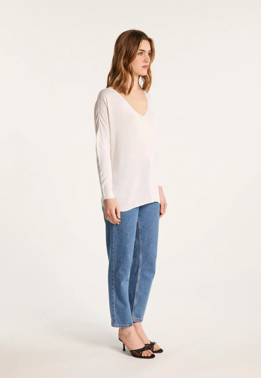 T-shirt ample en viscose et soie - Nahla