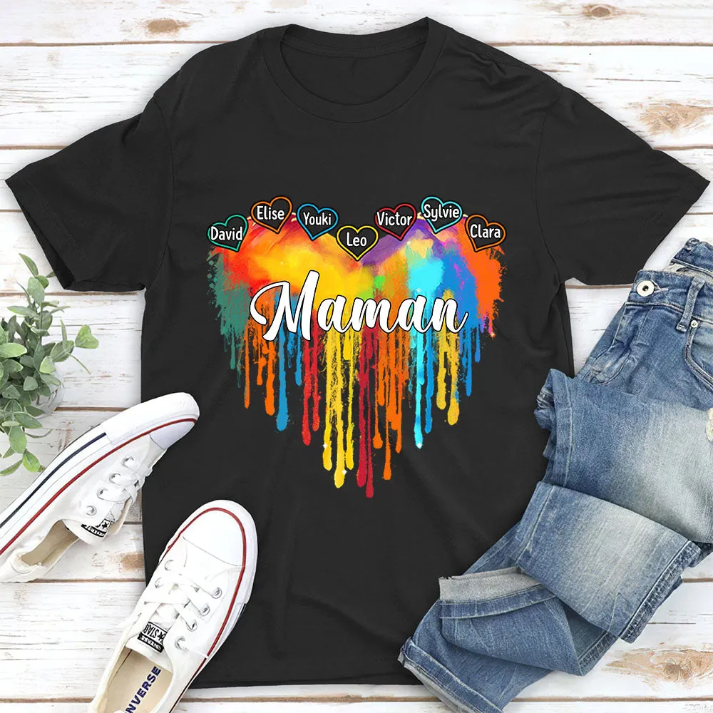 T-Shirt Personnalisé - Le Cœur De Maman