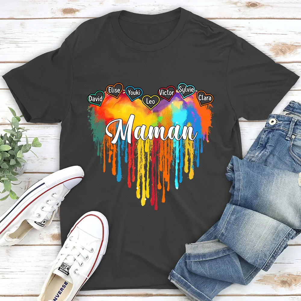 T-Shirt Personnalisé - Le Cœur De Maman