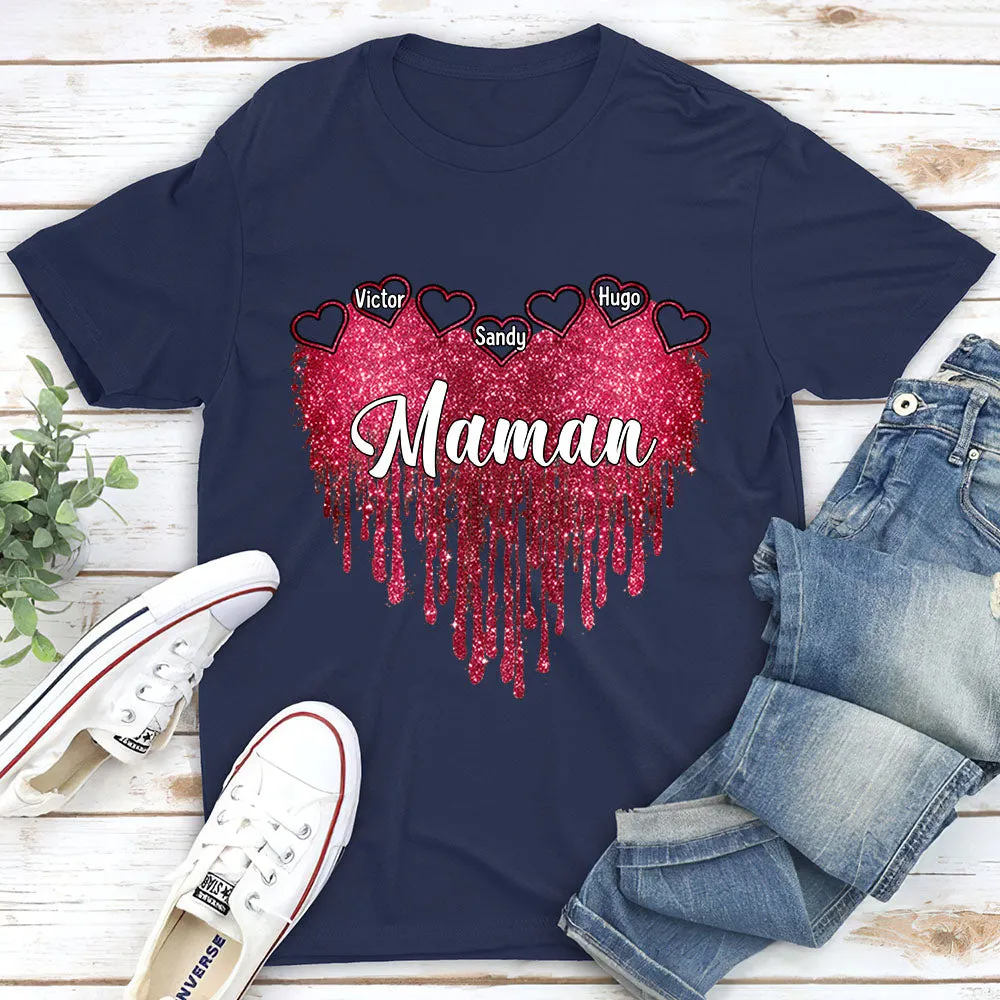 T-Shirt Personnalisé - Le Cœur De Maman