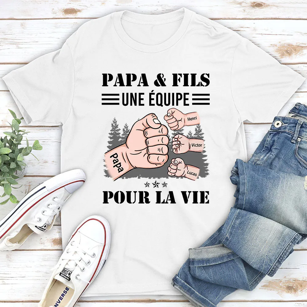 T-shirt Unisex Personnalisé - Équipe Pour La Vie