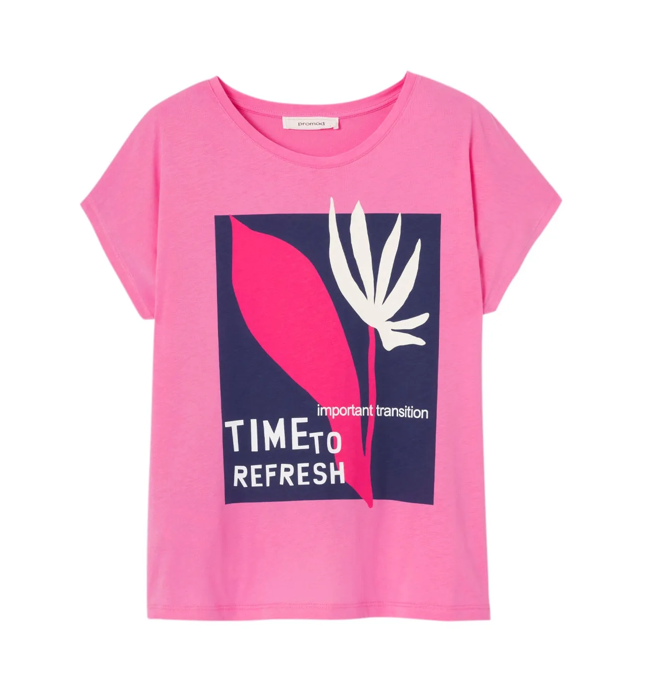 T-shirt à message Femme - Imprimé rose