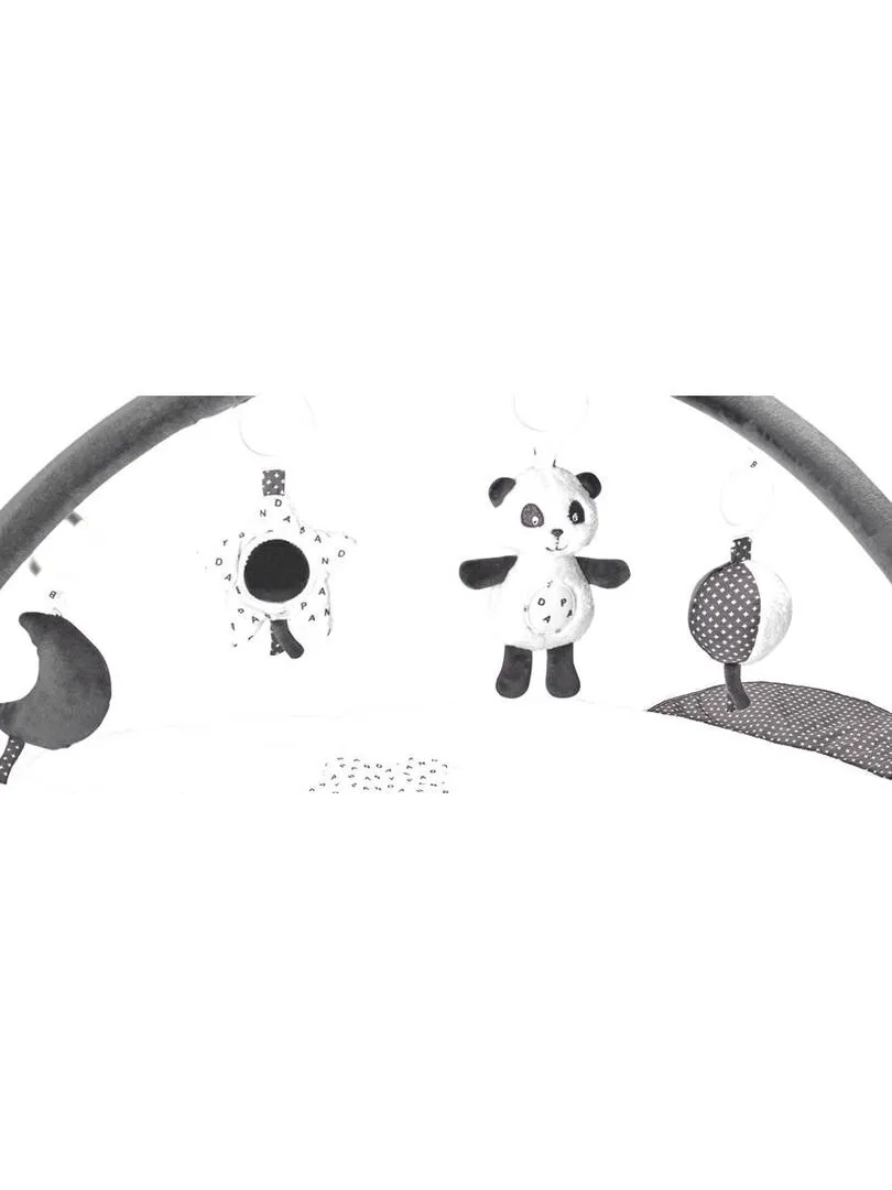 Tapis d'éveil avec arches panda Chao Chao - Gris