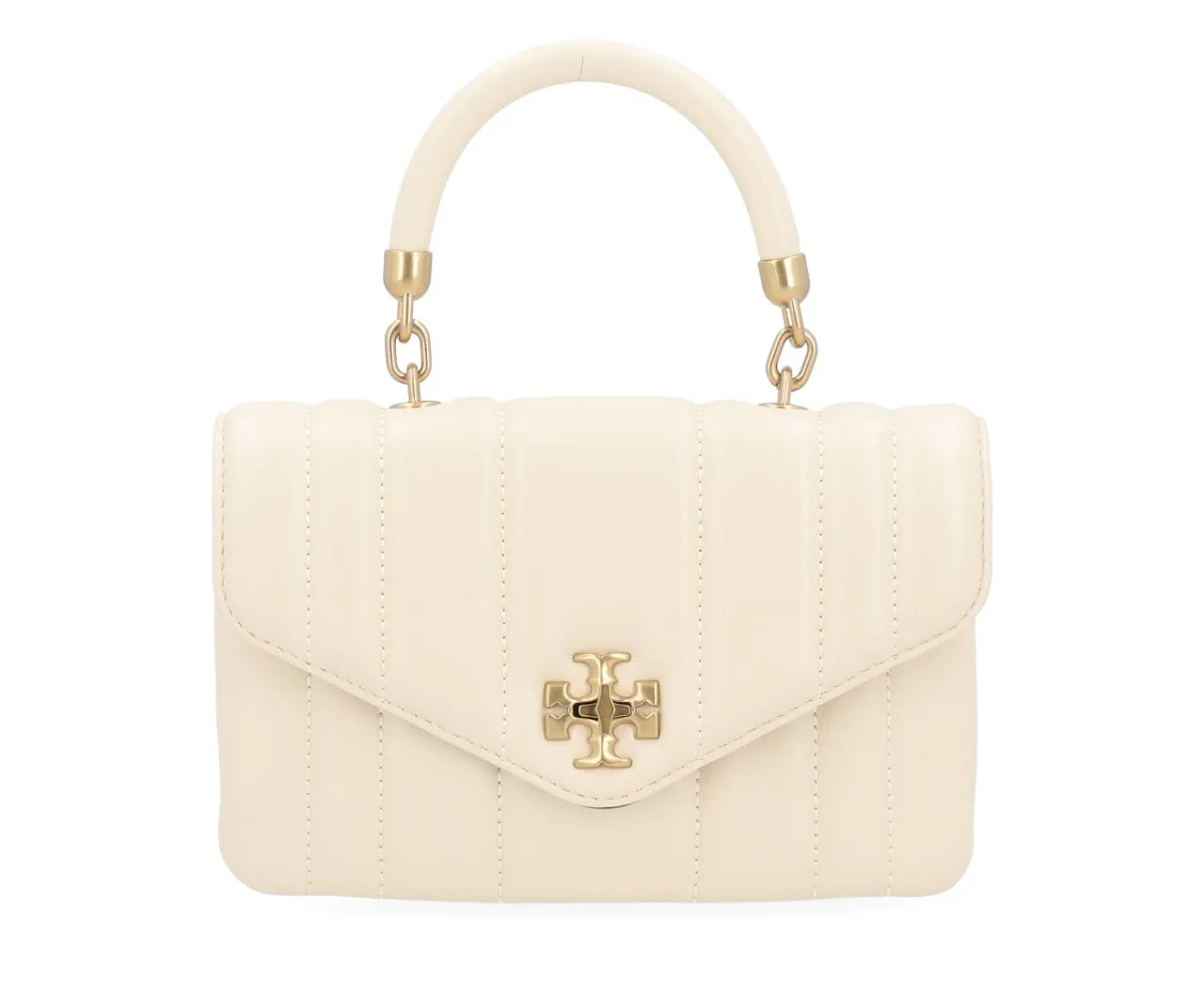 Tory Burch Mini sac Kira Top Handle en cuir brie