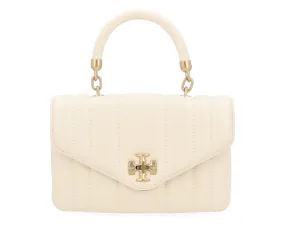 Tory Burch Mini sac Kira Top Handle en cuir brie