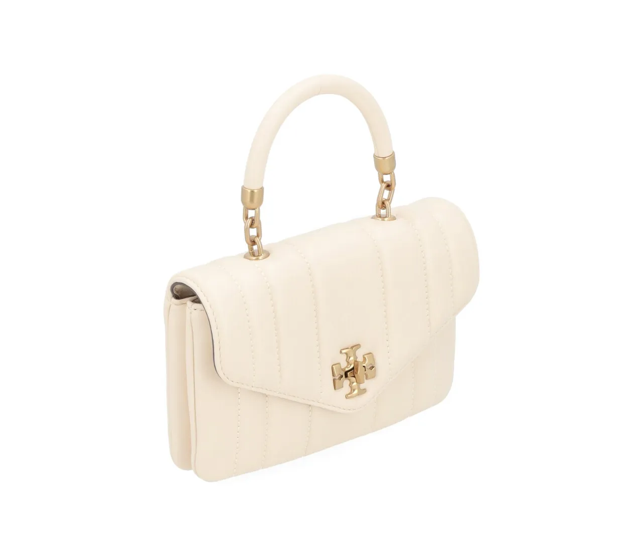 Tory Burch Mini sac Kira Top Handle en cuir brie