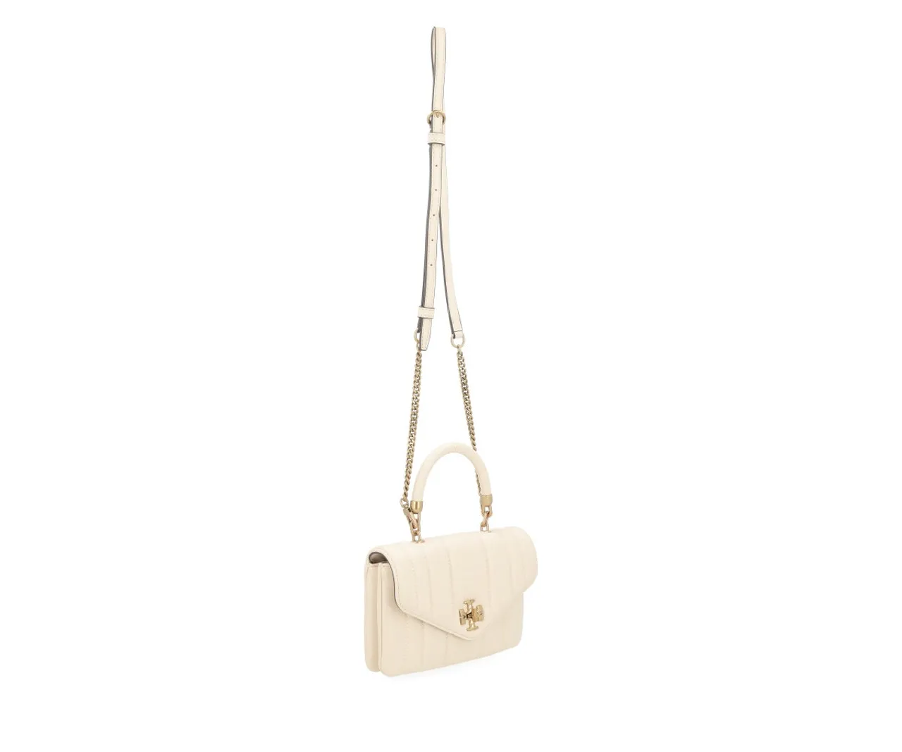 Tory Burch Mini sac Kira Top Handle en cuir brie