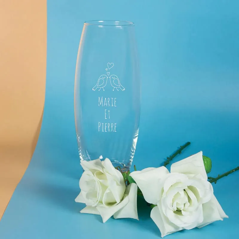 Vase personnalisé pour les amoureux