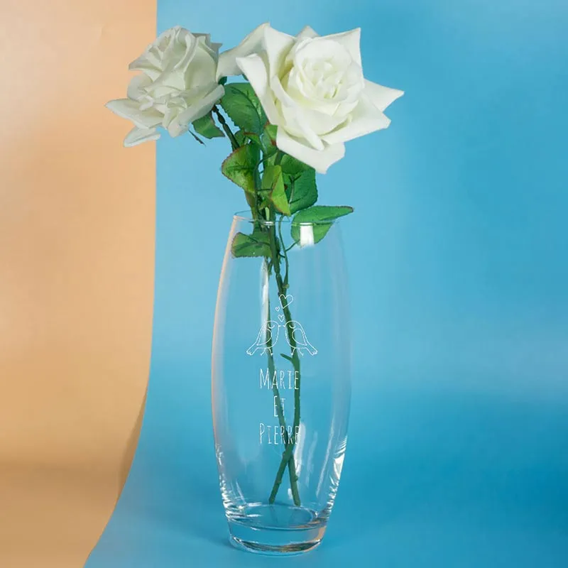 Vase personnalisé pour les amoureux