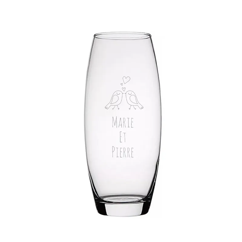 Vase personnalisé pour les amoureux