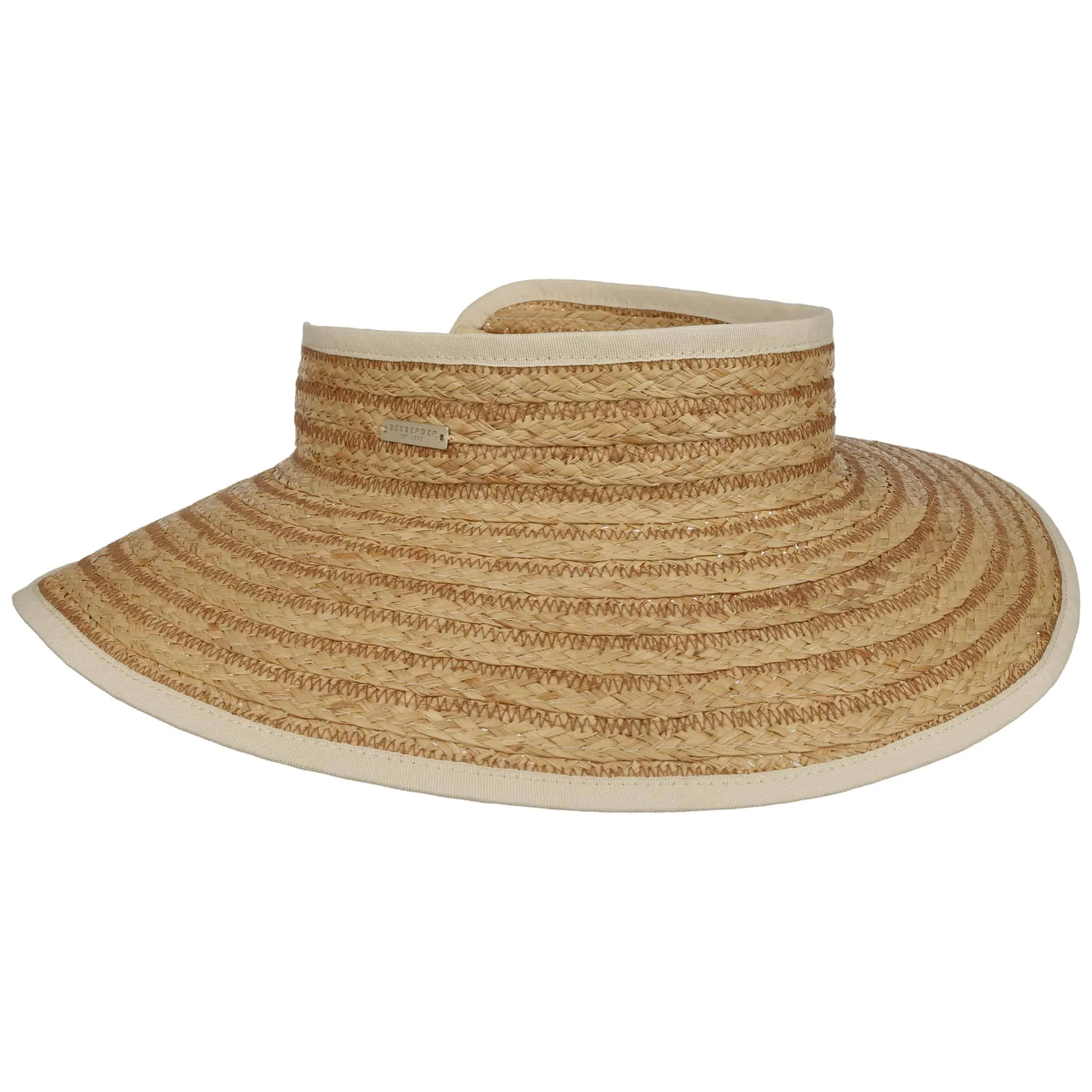 Visière en Paille Manvela by Seeberger --> Chapeaux, casquettes & bonnets en ligne ▷ Chapeaushop