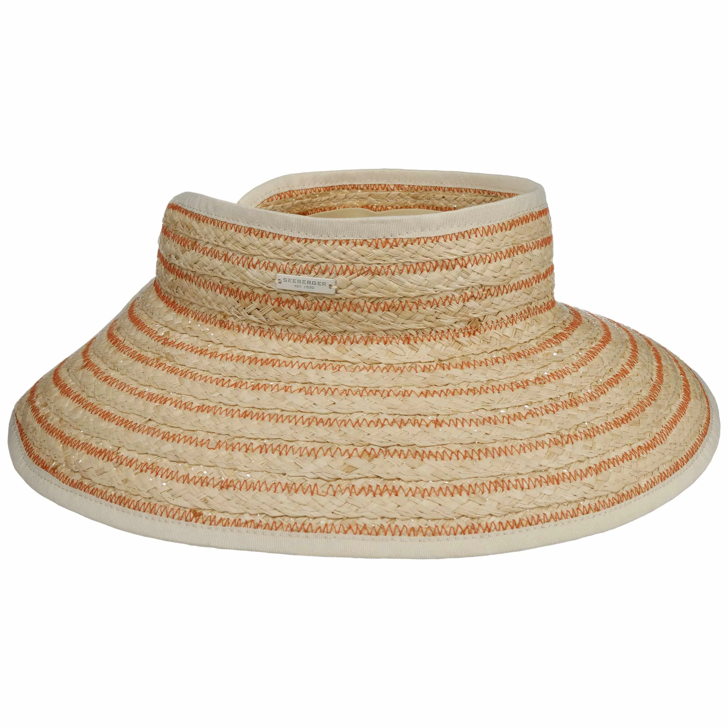 Visière en Paille Manvela by Seeberger --> Chapeaux, casquettes & bonnets en ligne ▷ Chapeaushop