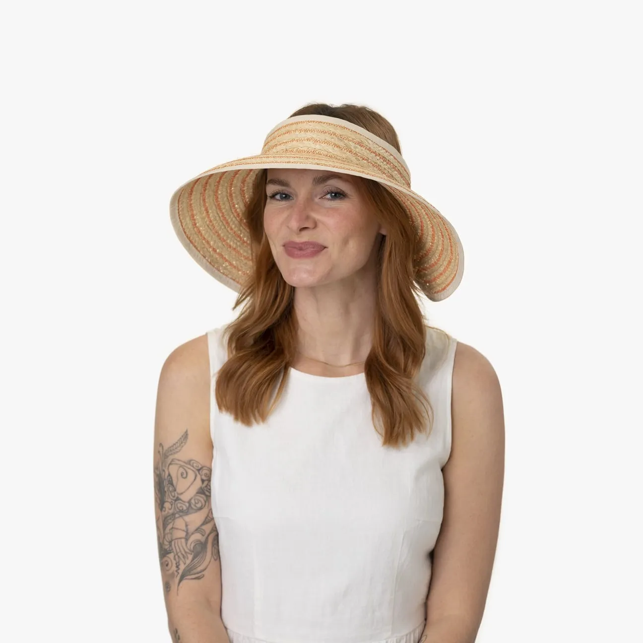 Visière en Paille Manvela by Seeberger --> Chapeaux, casquettes & bonnets en ligne ▷ Chapeaushop